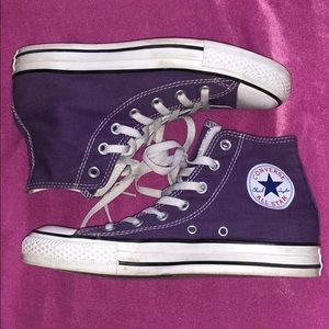 Purple hightop All-Star Converse